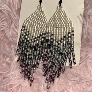 Elegant Beaded Dangle Earrings